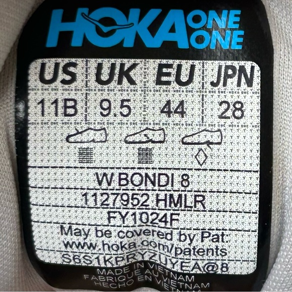 Hoka One One Bondi 8 Womens Sneakers Shoes size 11B Gray - Picture 9 of 11